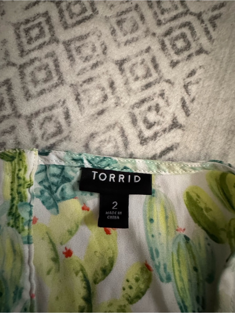 Torrid 2 cactus print - Picture 2 of 3